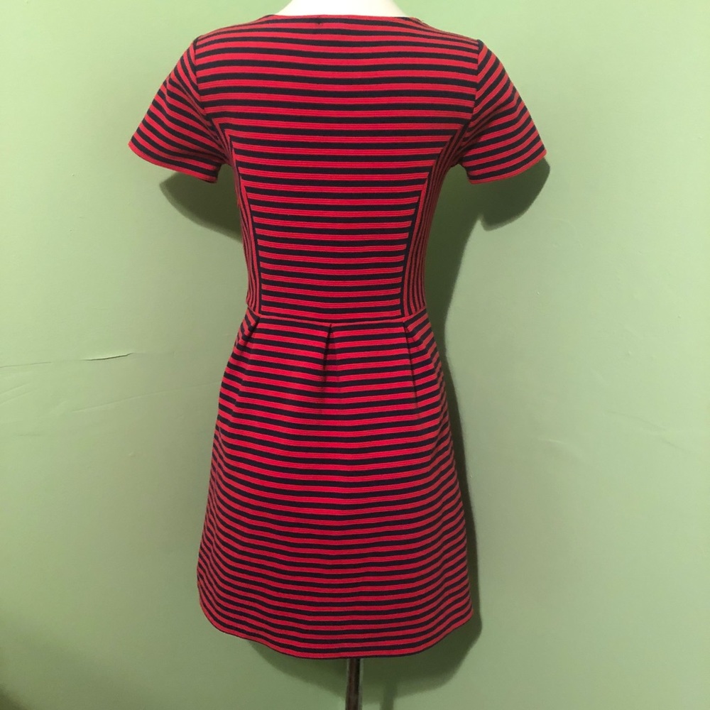 J Crew | Fit-and-flare dress | Striped | 4 - Picture 5 of 7